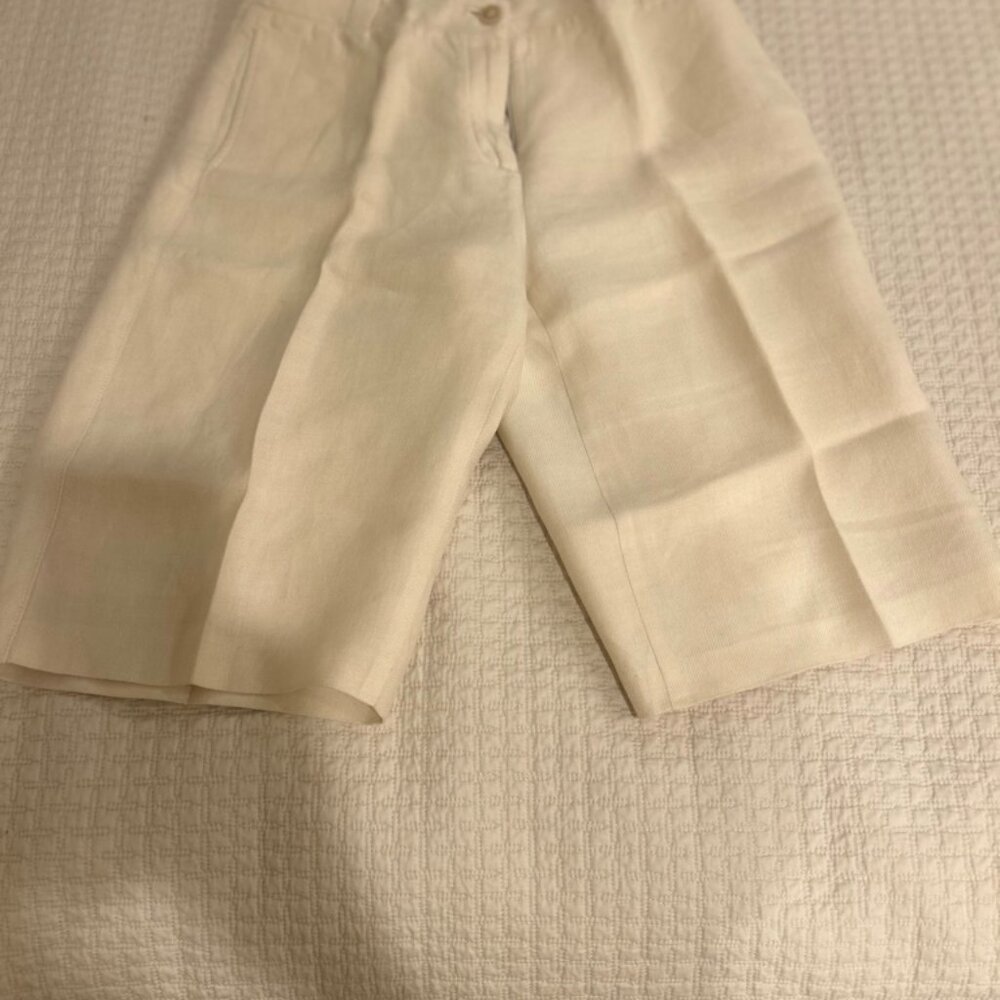Loro Piana Long Shorts - 100% Linen - Butter Color - Size 42